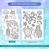 4 Sheets 11.6x8.2 Inch Stick and Stitch Embroidery Patterns DIY-WH0455-036-2