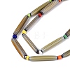 Handmade Millefiori Glass Lampwork Strip Beads Strands LA-N047-01E-3