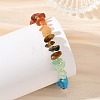 7 Chakra Gemstone Chip Beaded Bracelets BJEW-JB14189-2