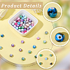 60Pcs Printed Acrylic Beads MACR-PA0001-71-6