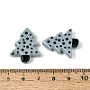 Christmas Printed Opaque Resin Beads RESI-N043-27C-3