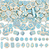 120Pcs 20 Styles Opaque Acrylic Enamel Beads OACR-SC0003-10-1