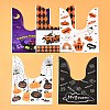 50Pcs 5 Styles Rabbit Shaped Halloween Candy Plastic Bags ABAG-FS0001-08A-10