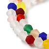 Imitate Austrian Crystal Frosted Glass Beads Strands EGLA-A039-T4mm-MD29-3