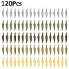 120Pcs 6 Colors Tibetan Style Alloy Pendants FIND-YW0006-89-2