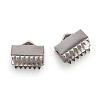 Tarnish Resistant 304 Stainless Steel Ribbon Crimp Ends STAS-E103-08C-2