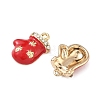Christmas Alloy Enamel Pendants ENAM-I073-02G-01-2