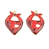 West Cowboy Theme Alloy Enamel Pendants ENAM-L056-01E-03-1