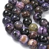 Natural Charoite Beads Strands G-C270-O03-12-4