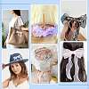 4Rolls 5 Yards ABS Pearl Edged Mesh Ribbon for Bowknot Making OCOR-ME0001-67-5