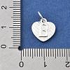 925 Sterling Silver Heart with Capital Letter Charms STER-S009-13B-S-3