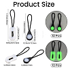 24Pcs 2 Styles Luminous TPU Replacement Pull Tab Accessories FIND-CY0002-44-2