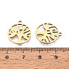 201 Stainless Steel Pendants STAS-T073-52G-3