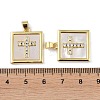 Rack Plating Brass Micro Pave Clear Cubic Zirconia Pendants KK-K341-44G-05-3