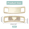 1Pair Brass Cubic Zirconia Shoes Buckles FIND-CA0004-48-5