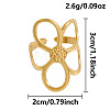 304 Stainless Steel Cuff Open Rings for Women QR2883-2-1