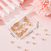 60Pcs Rack Plating Brass Bullet Ear Nuts KK-BBC0004-45-7