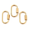 PVD Vacuum Plating 304 Stainless Steel Screw Carabiner Lock Charms X-STAS-H107-04C-G-1
