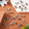 Kissitty 20Pcs 10 Styles Tibetan Style Alloy European Dangle Charms FIND-KS0001-30-5