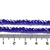 Electroplate Transparent Glass Beads Strands EGLA-A035-T3mm-A06-4