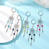 Alloy & Synthetic Turquoise Keychains KEYC-JKC01458-1
