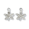 Alloy Crystal Rhinestone Pendants ALRI-T012-04C-P-1