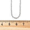 Non-Tarnish 304 Stainless Steel Cable Chain for Necklace STAS-E052-61P-50cm-4