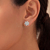 925 Sterling Silver Pave Moissanite Stud Earrings for Women SX7074-1-1