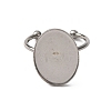 304 Stainless Steel Open Cuff Ring Components STAS-S134-01P-F02-2