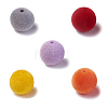 Flocky Acrylic Beads OACR-L011-E-M-1