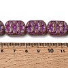 Painted Glass Beads Strands GLAA-Z021-12-4