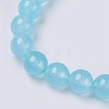 Natural Jade Beaded Stretch Bracelet BJEW-P213-23-8mm-2