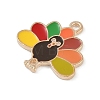 Thanksgiving Day Theme Alloy Enamel Pendants ENAM-D064-03B-2