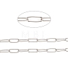 304 Stainless Steel Paperclip Chains CHS-F010-01E-P-1