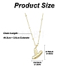 1Pc Initial Letter Brass Pendant Necklaces NJEW-YW0001-24Y-2