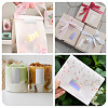 3 Rolls 3 Styles Vinyl Plastic Printable Holographic Stickers OFST-TA0001-10F-10