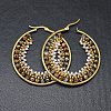 304 Stainless Steel Hoop Earrings X-EJEW-O090-F05-2