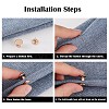 Alloy Pant Hem Fixing Clips MRMJ-P021-02G-4