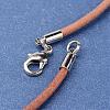 Leather Cord Necklace Making NJEW-JN01560-2