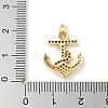 Brass Micro Pave Cubic Zirconia Pendants KK-C086-13G-02-3