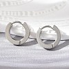 Tarnish Resistant 202 Stainless Steel Huggie Hoop Earrings LS-EJEW-O087-09A-P-1