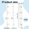 4 Pairs Stainless Steel Corset Busk DIY-BC0017-51A-2