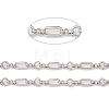 Tarnish Resistant 304 Stainless Steel Ring and Oval Link Chains X-CHS-E023-04P-2