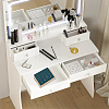 Wooden Slant Back Necklace Organizer Jewelry Display Stands AJEW-WH20033-046C-5