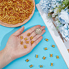 300Pcs Aluminum Dreadlocks Beads Hair Decoration ALUM-PA0001-01G-3