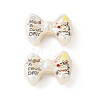 Printed Opaque Acrylic Beads OACR-B054-01U-1