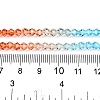 Gradient Color Baking Paint Glass Bead Strands X1-DGLA-A039-T4mm-A016-5
