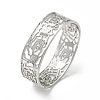 304 Stainless Steel Hinged Bangles with Polymer Clay Rhinestones for Women BJEW-Z080-06P-4