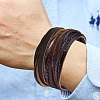 1Pc Cowhide Leather Cord Multi-strand Bracelets BJEW-CL0001-48A-5