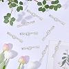 24Pcs Brass Clip Ends With Lobster Claw Clasps KK-CL0001-04-7